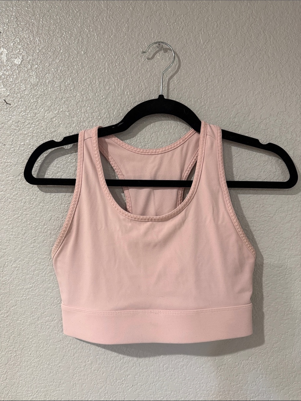 Fabletics Light Pink Racerback Sports Bra